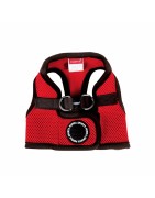 Harnais veste PUPPIA SOFT rouge ultra confortable pour chien