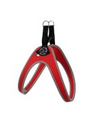 Harnais confort TRE PONTI pour chien avec clip | Rouge