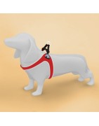 Harnais confort TRE PONTI pour chien avec clip | Rouge