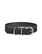 Collier pour chien Bobby Aspen cuir et suédine | Noir