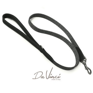 Collier pour chien Da Vinci en cuir gras et tissus nattés