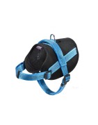 Harnais pour chien en nylon avec surpiqûres réfléchissantes EASY | Bobby Bleu
