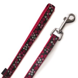Laisse pour petit chien en nylon et tissu FLOWER | Bobby