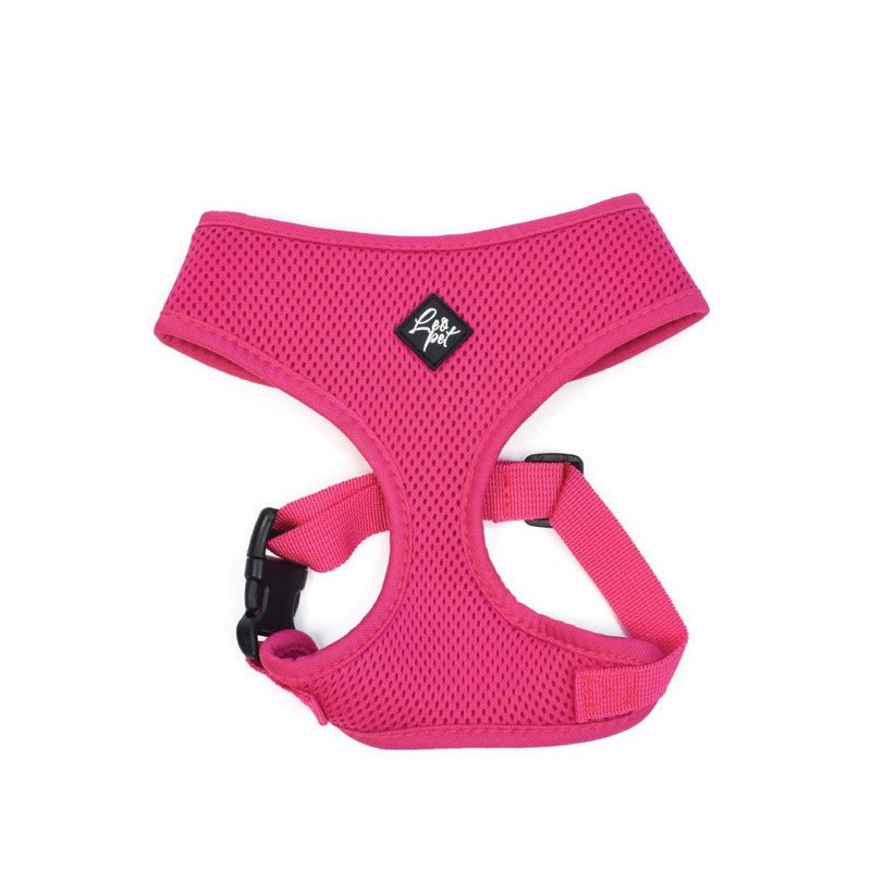 Harnais confort pour chien en néoprène alvéolé respirant | Fuchsia
