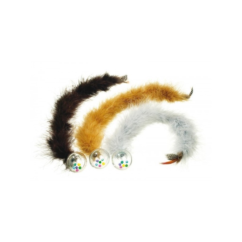 Jouet pour chat avec balle et boa