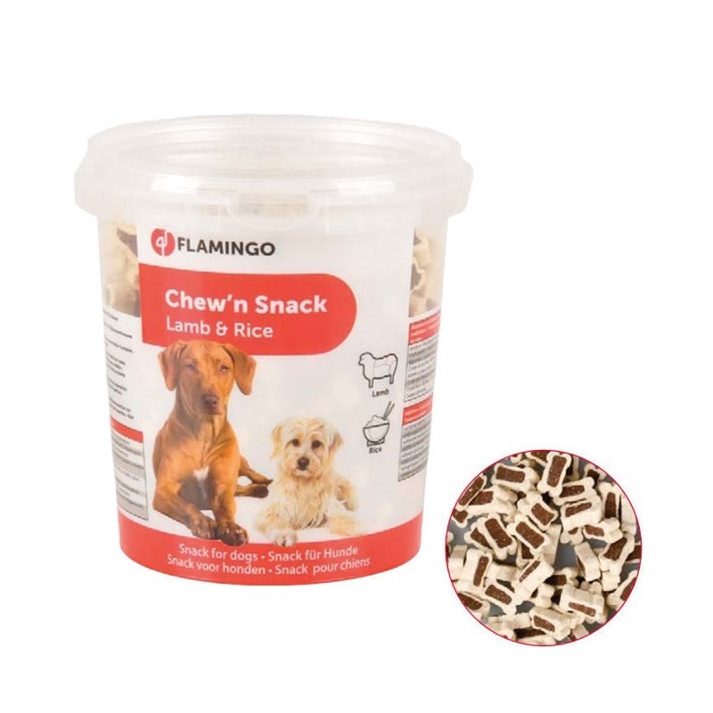 Seau de petits os fourrés à l'agneau et au riz | Friandises pour chien