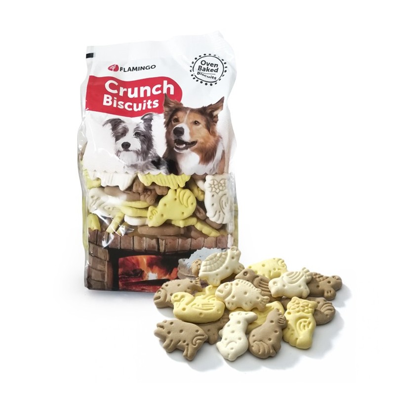 Sachet de biscuits pour chien en forme animaux 100% végétal saveur lait