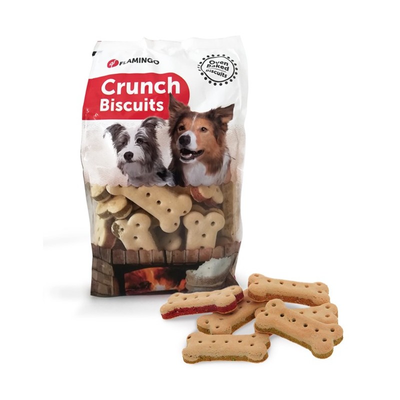 Sachet de biscuits pour chien en forme d'os fourrés