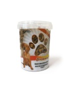 Seau de petites friandises pour chien os fourrés au poulet BROWNIES