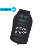 Manteau imperméable doudoune noir WOOF WOOF | Petit chien