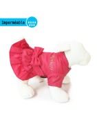 Robe doudoune imperméable rose WOOF WOOF | Petit chien