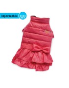 Robe doudoune imperméable rose WOOF WOOF | Petit chien