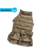 Robe imperméable doudoune beige WOOF WOOF | Petit chien