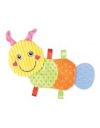 Adorable jouet peluche chenille en TPR avec bruit de papier froissé