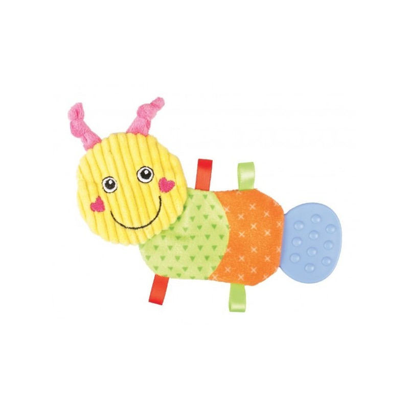 Adorable jouet peluche chenille en TPR avec bruit de papier froissé