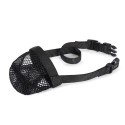 Muselière en nylon pour chien avec filet anti-intoxication : Muselière:Taille 1 - A : 16 cm - B : réglable de 18 à 32 cm