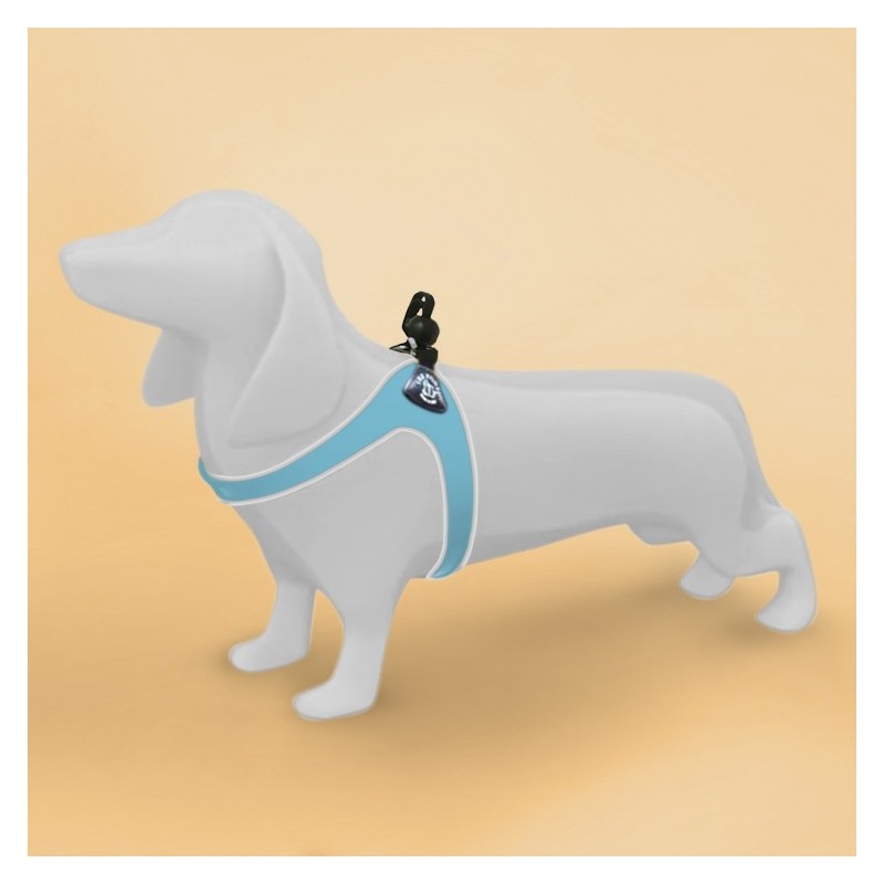 Harnais confort TRE PONTI pour chien avec cordon de serrage | Bleu ciel