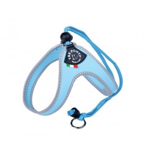 Harnais confort TRE PONTI pour chien avec cordon de serrage | Bleu ciel
