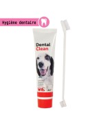 Dentifrice à la menthe avec brosse à dents double pour nettoyer les dents de votre chien