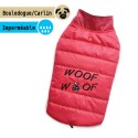 Manteau imperméable rose WOOF WOOF | Bouledogue et Carlin : Taille:MM - Dos 36/38 cm.  Poitrine 61/63 cm.