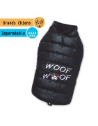Manteau doudoune noir WOOF WOOF  | Grands chiens