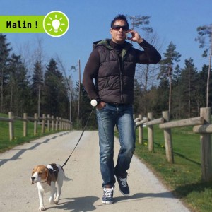 Laisse bracelet à enrouleur pour chien et chat | 30 kg | Lishinu