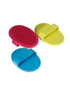 Brosse ovale en caoutchouc pour éliminer les poils morts et saletés de votre chien ou chat