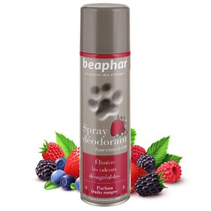 Spray déodorant parfum fruits rouge | Chien et chiot | BEAPHAR