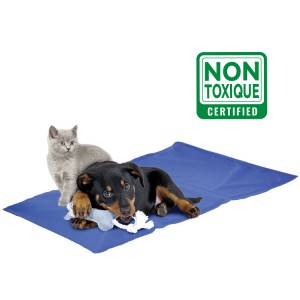 Tapis rafraîchissant pour chien et chat avec gel non toxique | Bleu