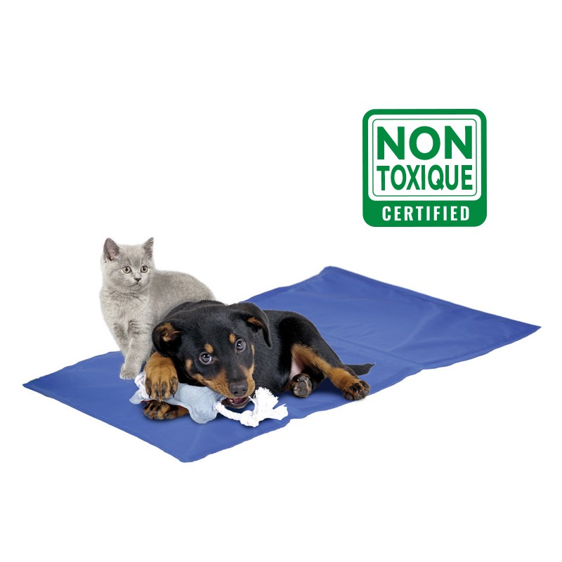 Tapis rafraîchissant pour chien et chat avec gel non toxique | Bleu
