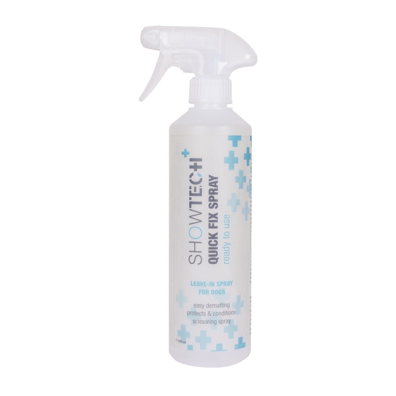 Quick fix spray SHOWTECH | Puissant démêlant et hydratant du pelage des chiens | 500 ml
