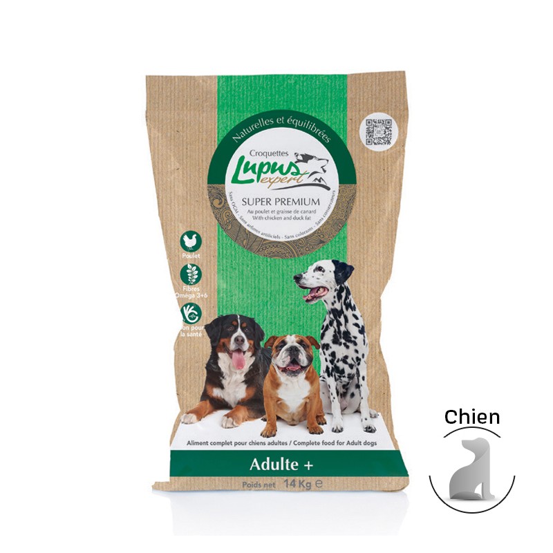 Croquettes naturelles pour chien de grande taille | Lupus Expert Adulte +
