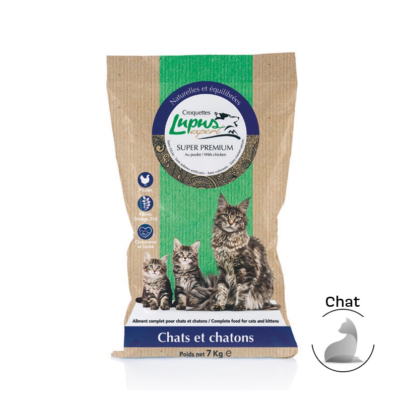 Croquettes naturelles pour chat et chaton | Lupus Expert