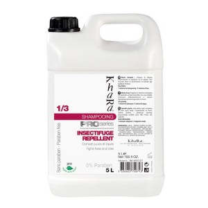 Shampoing anti-parasitaire insectifuge pour chien et chat I KHARA contre tiques, puces et poux