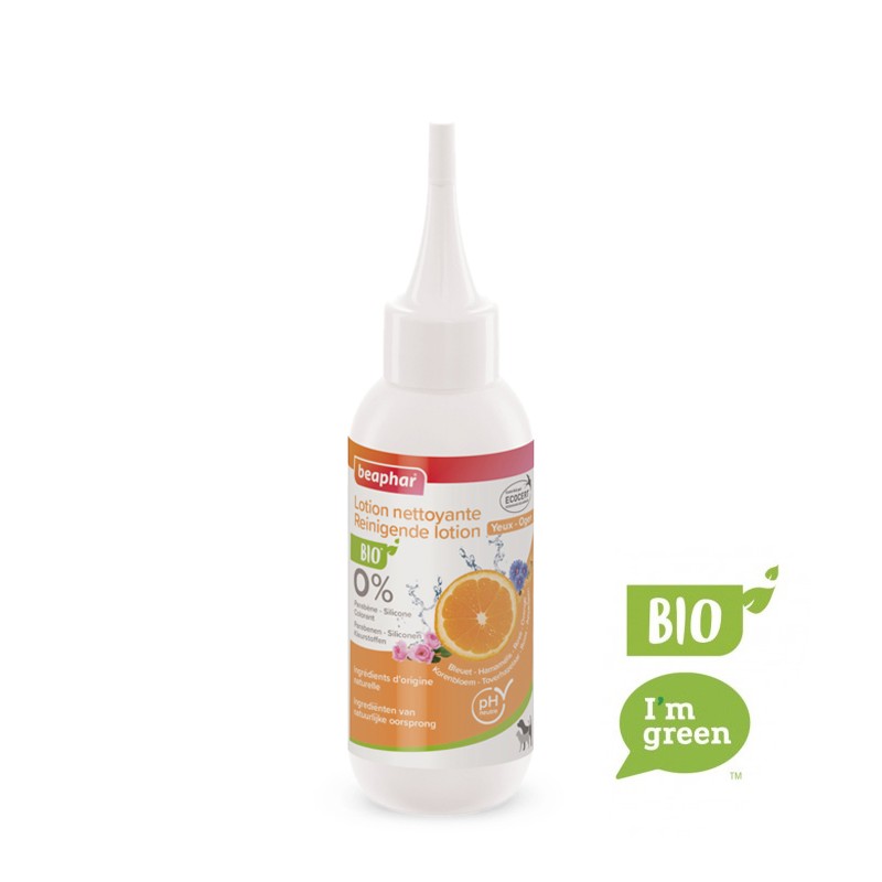 Lait nettoyants yeux BIO pour chien et chat | Beaphar | 100 ml