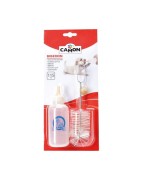 Biberon de 115 ml avec goupillon et tétine pour lait maternisé chiot ou chaton