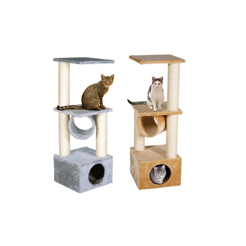 Arbre à chat avec griffoirs et niche