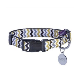 Collier pour chien en nylon et tissu ZIG ZAG| BOBBY