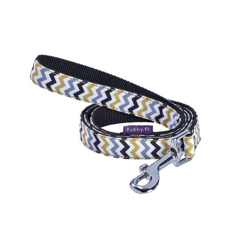 Laisse pour chien en nylon et tissu ZIG ZAG| BOBBY