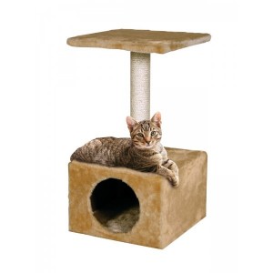Arbre à chat avec promontoire et niche toute douce