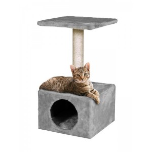 Arbre à chat avec promontoire et niche toute douce
