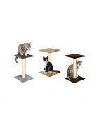 Arbre à chat avec plateau en sisal et plateau en peluche douce
