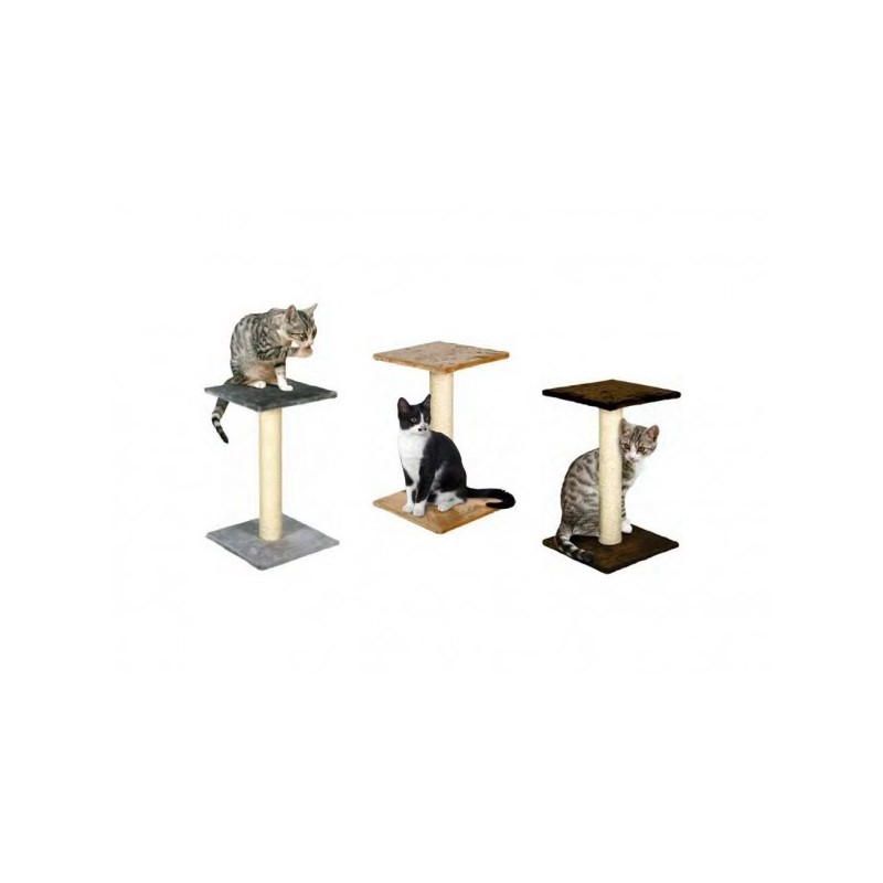 Arbre à chat avec plateau en sisal et plateau en peluche douce