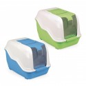 Maison de toilette avec filtre pour chat NETTA : Dimension:54 x 39 x H. 40 cm