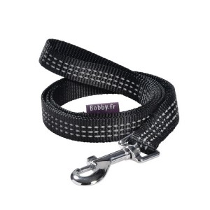 Laisse pour chien en nylon avec surpiqûres réfléchissantes | Bobby SAFE