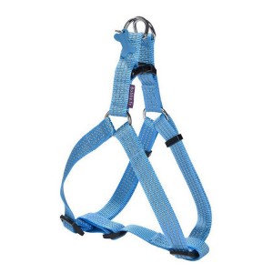 Harnais pour chien en nylon avec surpiqûres réfléchissantes | BOBBY SAFE Bleu