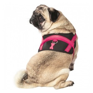 Harnais pour chien en nylon avec surpiqûres réfléchissantes EASY | Bobby Fushia