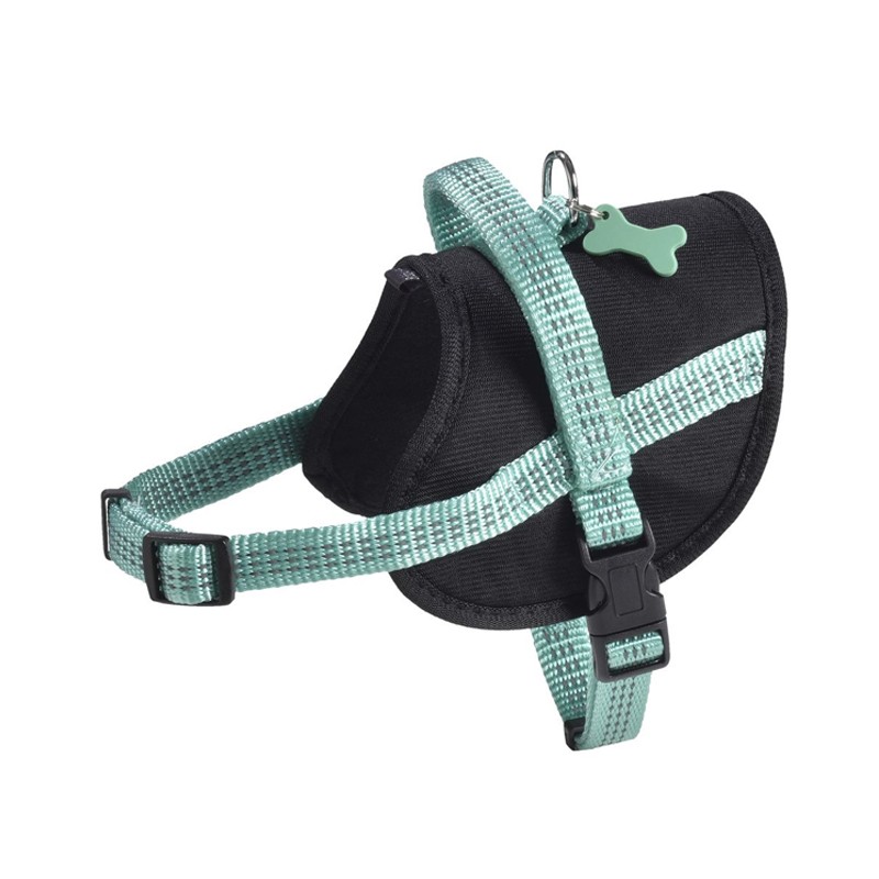 Harnais pour chien en nylon avec surpiqûres réfléchissantes EASY | BOBBY Lagon