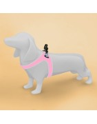 Harnais confort TRE PONTI pour chien avec cordon de serrage | Rose