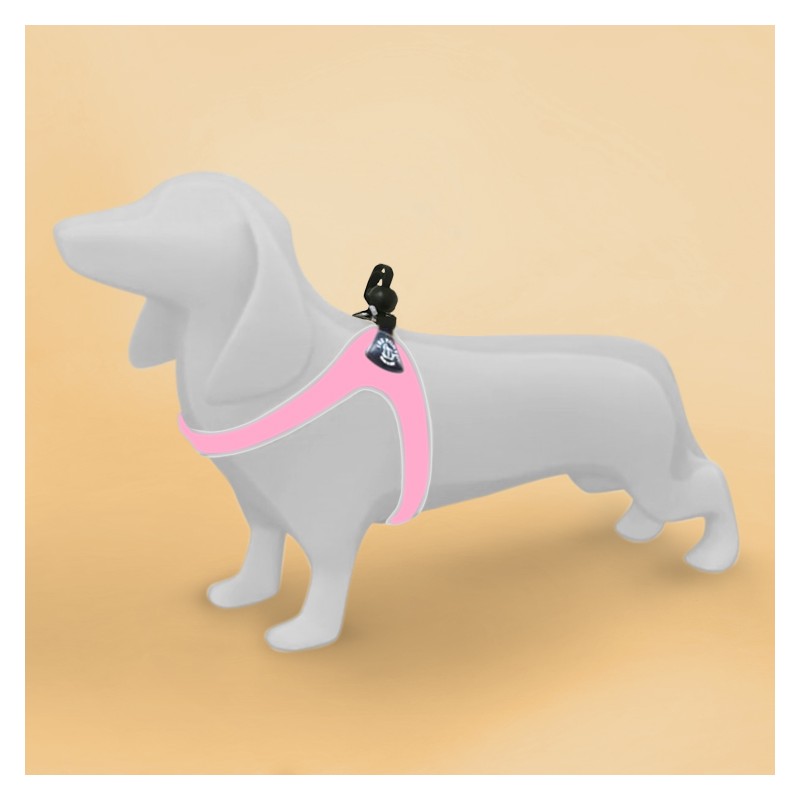 Harnais confort TRE PONTI pour chien avec cordon de serrage | Rose